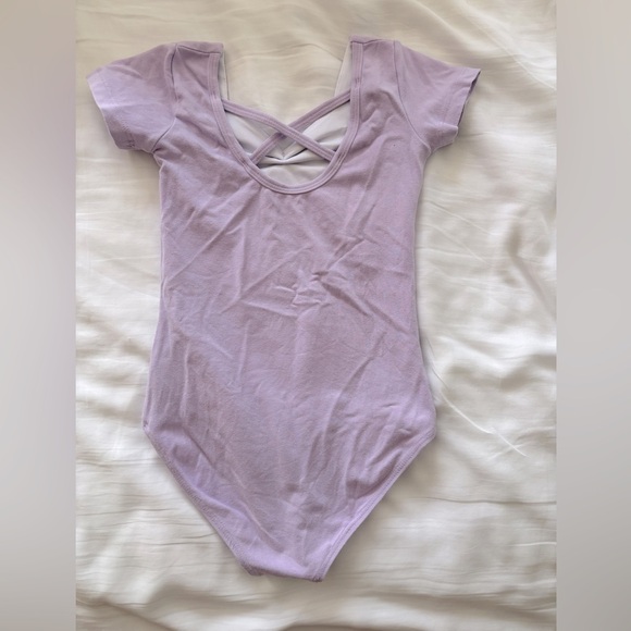 Lavender Ballet Leotard with Pink Tights - Picture 2 of 2